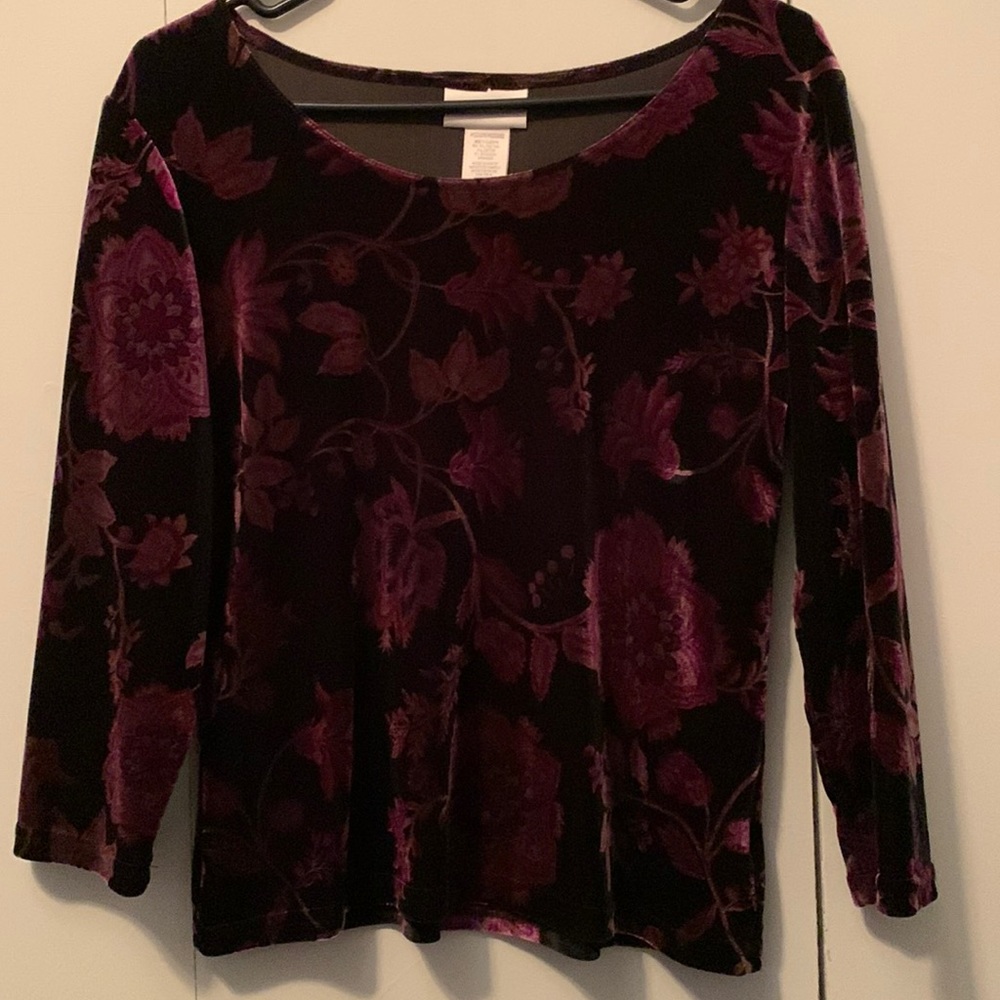 Black velvet top